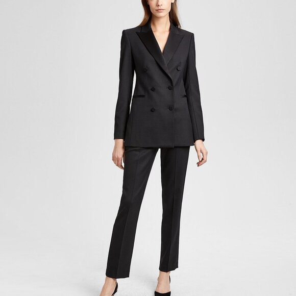 Theory Wool Tux Pant Black Size 8 - Picture 3 of 4